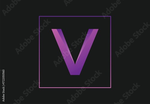 V letter design | letter vector