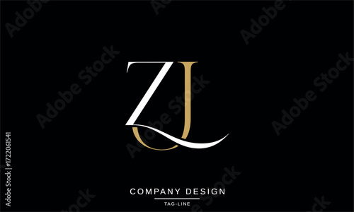 ZJ, JZ, Z, J Abstract Letters Logo Monogram Design Font Icon Vector