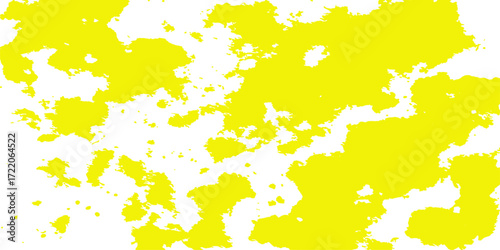 Seamless pattern of green paint splashes on a world map, with a textured grunge design, Abstract watercolor grunge texture pattern with yellow splashes and stains
