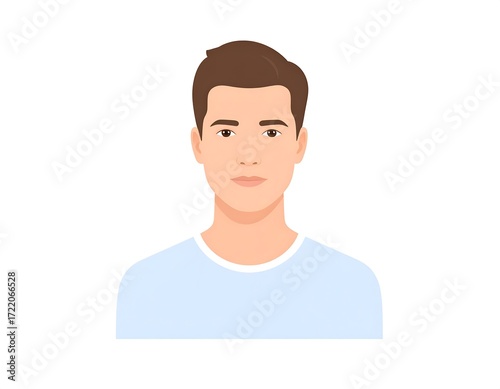 Simple portrait of a young man