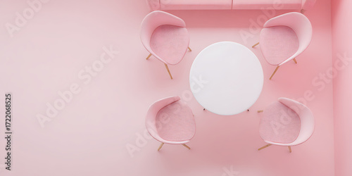 pink table