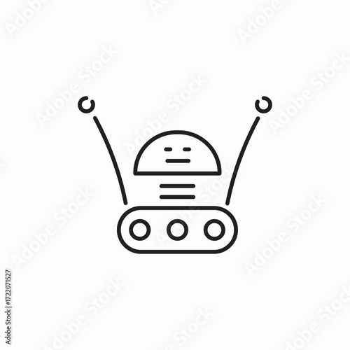 İcon vector robot  machine technology 