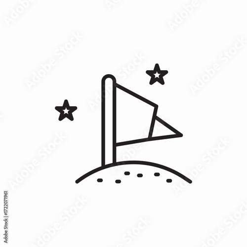 Icon vector moon start galaxy 