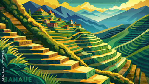 Banaue Rice Terraces, Philippines, sculpted into mountainsides by the Ifugao people, form a breathtaking “stairway to the sky” still sustaining local communities today.