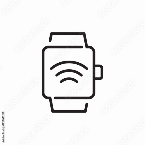 Icon vector wifi watch 