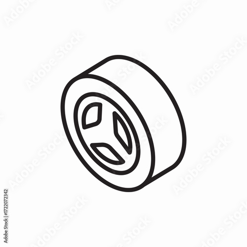 icon vector tire 
