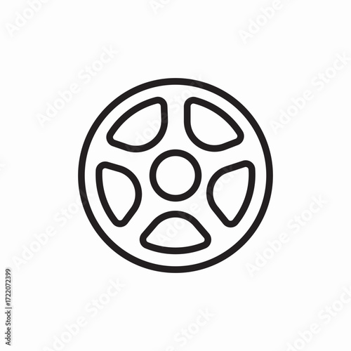 Icon vector car wheel tire 
