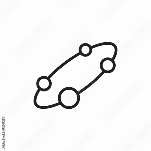 Icon vector planets wilky way 
