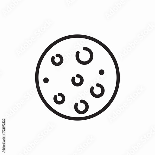 Icon vector moon  planet 