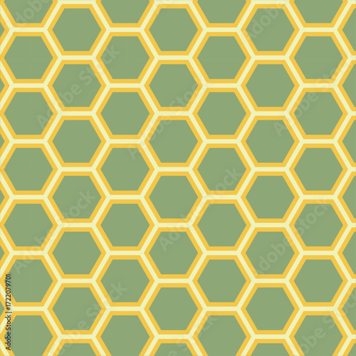 Colorful seamless pattern design with honeycombs