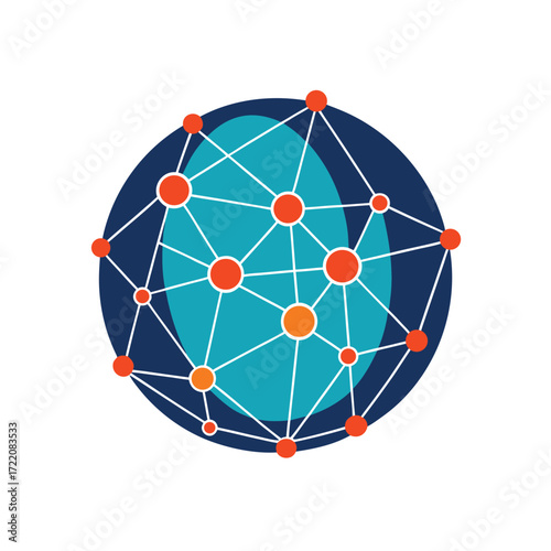 Global Network, global business network,  global channel, global communication network, Globe Vector.