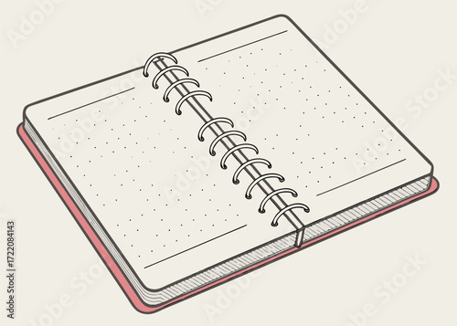 Open blank notebook page message reminder for new year 2013 calendar
