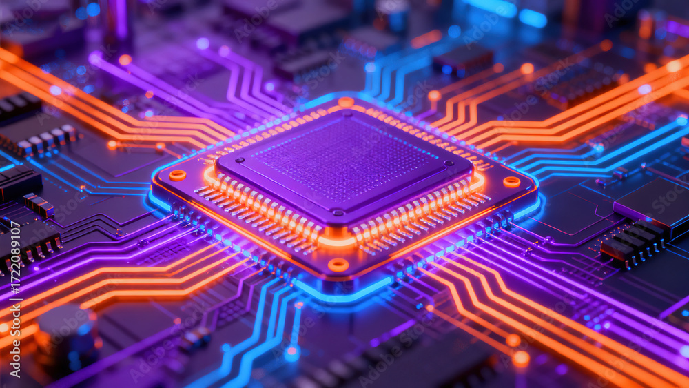 Obraz premium electronic circuit board