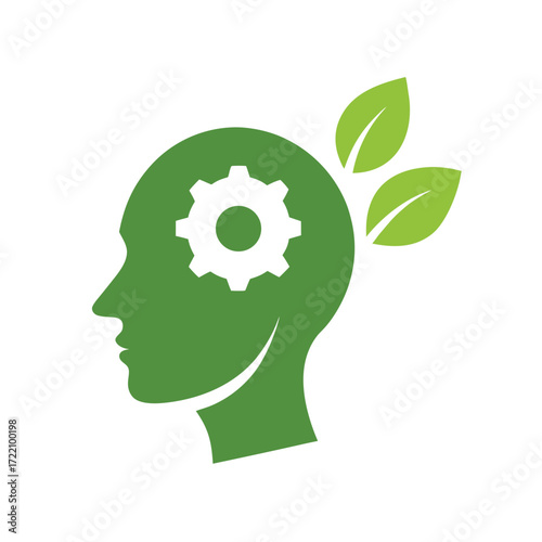  Eco-Mindful Thinking, Green Ideas and Sustainable Innovation. eco-friendly, mind, brain, thinking, growth, environment.