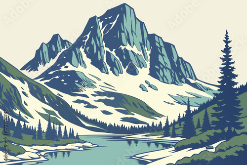 Blanca Peak in Colorado, towering summit with rugged ridges and alpine wilderness lakes