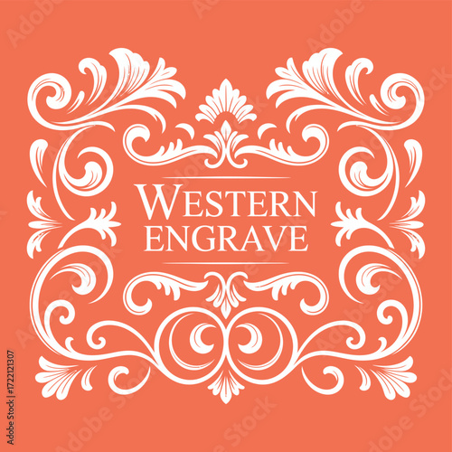 Vintage western hand-drawn elements illustration set featuring rustic motifs, cowboy symbols, and classic western designs, perfect for authentic, retro, and old-fashioned graphic projects and artwork.