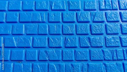 Wallpaper Mural Blue textured surface resembling stone blocks Torontodigital.ca
