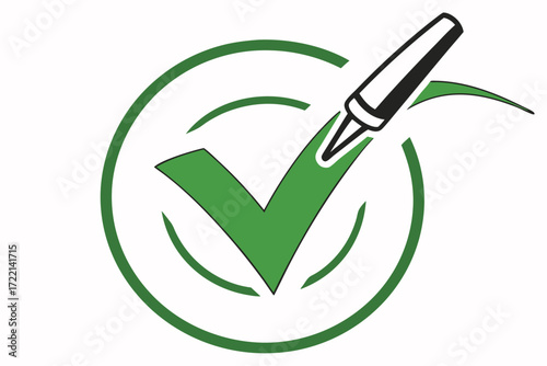 Green Check Mark Icon: Approved, Correct, Success