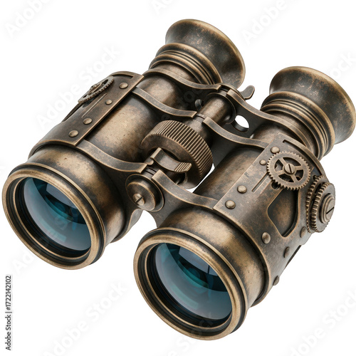 Explore the World with Steampunk Binoculars Detailed Brass Optics for Adventurers and Explorers Discover Distant Lands with Precision Crafted Steampunk Binoculars