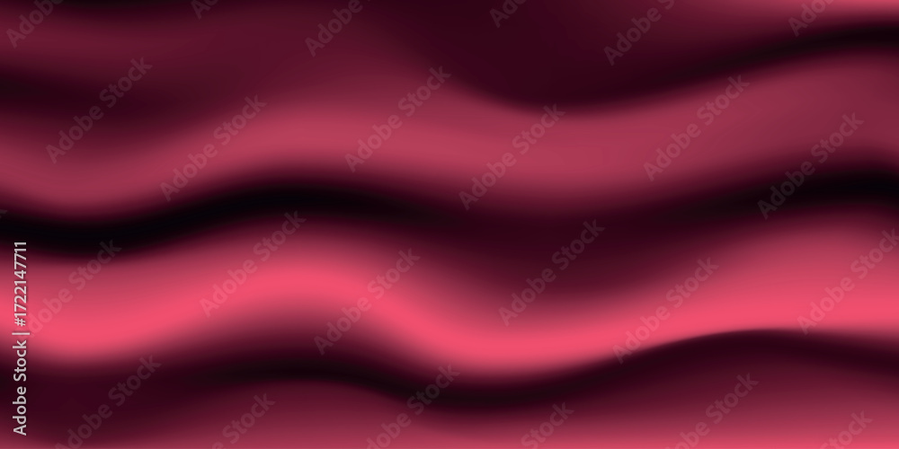 Obraz premium Silk pink background. Abstract vector pattern with copy space. Liquid wave texture, smooth drapery wallpaper. Wedding fabric, satin. Wavy design for banner, card, postcard, backdrop.
