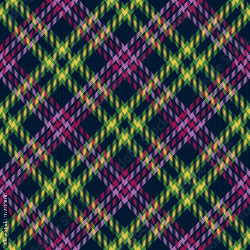 Seamless green color check pattern. Repeating patern plaid. Checkered design for prints. Repeated tartan fabric.Vector scottish fabriс. Ekose texture. Madras flannel. Checker line.Stripe gingham