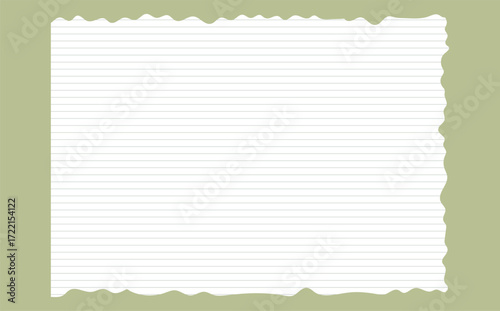 Graph paper. Printable lined and squared grid paper with color lines. Geometric background for school, textures, notebook, diary. Realistic ripped aged paper blank.