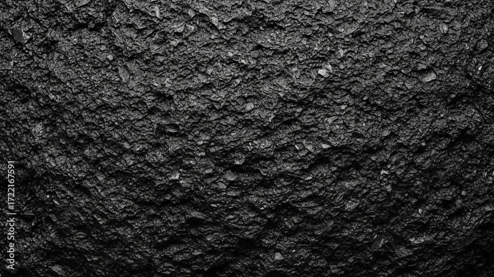 Fototapeta premium Mercurian Pyroxene-Rich Basalt Texture, Full-Frame Top View