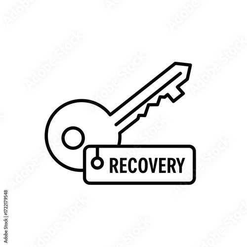 Recovery Key Icon – Account Reset