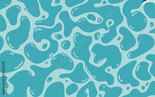 Abstract water droplet seamless pattern