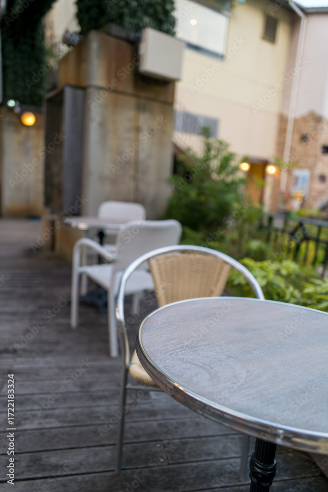 Fototapeta premium 屋外テラスの落ち着いた風景