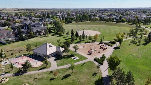4K Aerial Video of Briarwood in Autumn, Saskatoon