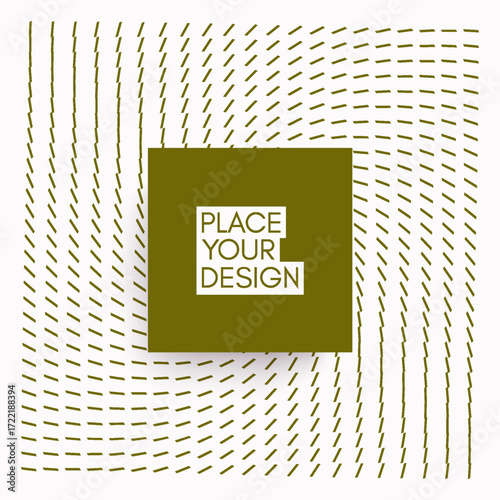 Abstract background. Irregular array or matrix. Torsion and glitch effect. Cover design template. 3D illustration for brochure, poster, presentation, flyer or banner.