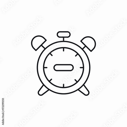 alarm clock icon sign vector