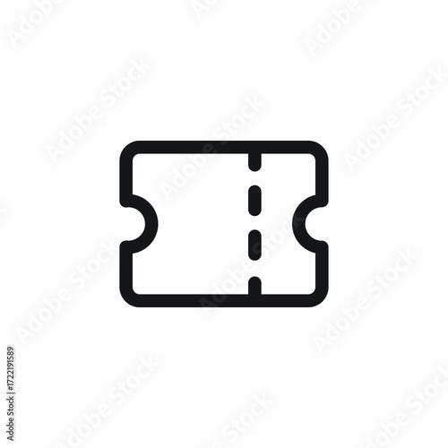 cinema ticket icon sign vector