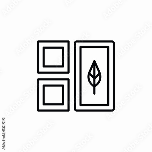 pictures on wall icon sign vector