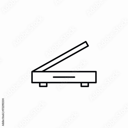 scanner device icon sign vector