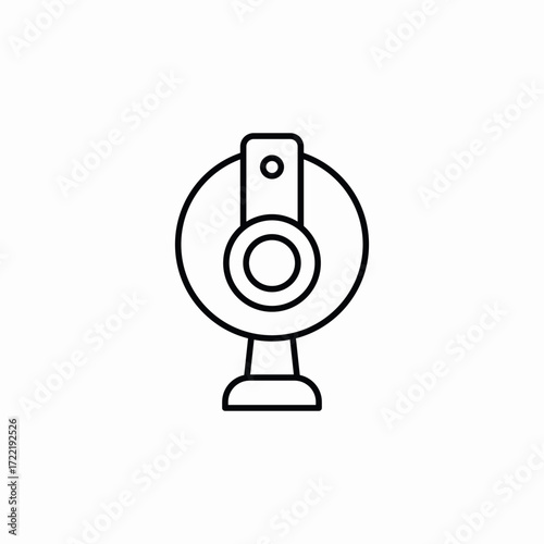 web camera icon sign vector