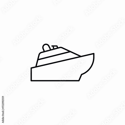 yacht boat icon sign vector