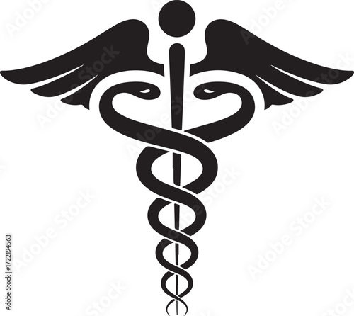 Caduceus symbol medical healthcare healthcare professionals and hospitals emblem