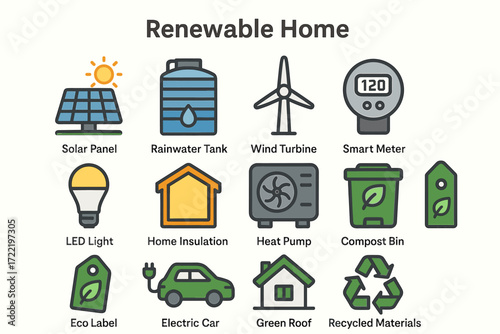 Renewable home: eco-friendly technology and sustainable living essentials