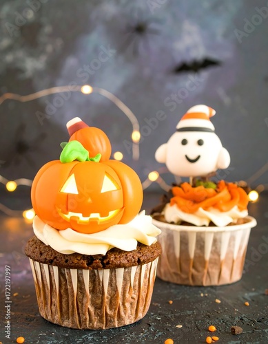 Spooky Halloween cupcakes
