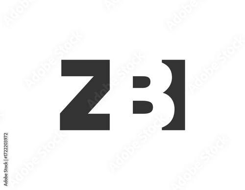 ZBI logo design. Initial letter Z B I bold font style for tech startups, consulting, corporate branding. Creative company name, headlines typography identity, trendy logotype.
