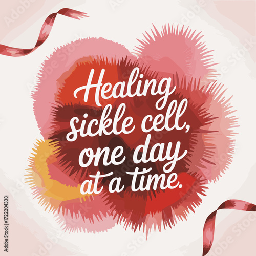 Healing Sickle Cell One Day at a Time Poster