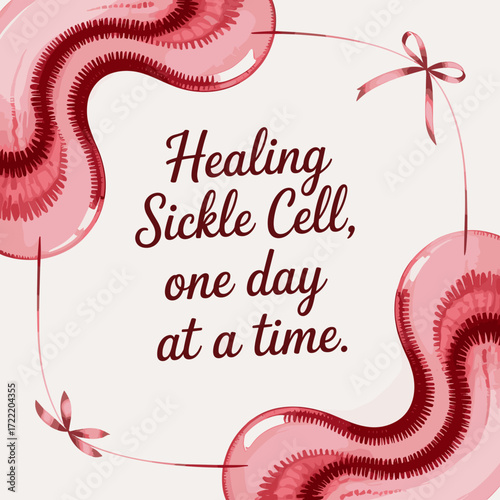 Healing Sickle Cell One Day at a Time Poster