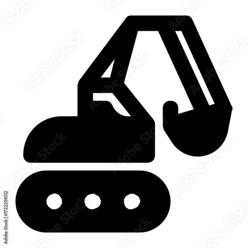 Simple Excavator Vector