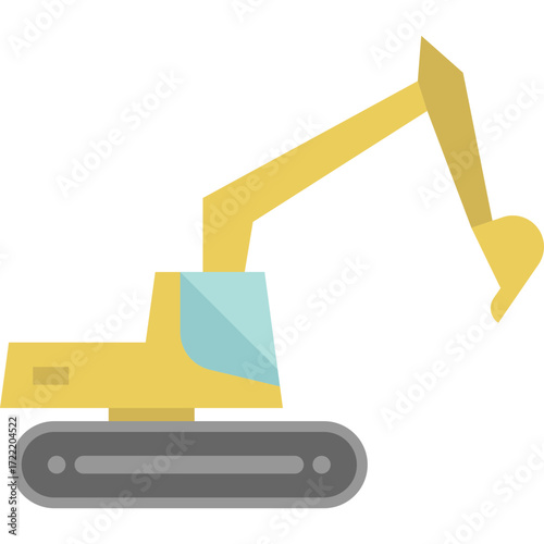 Simple Excavator Vector