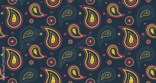 Feminine background a east textile. Vitality material and curled swirling. Detailed botany and classic western.
