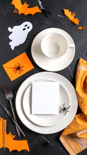 Spooky Halloween Table Setting
