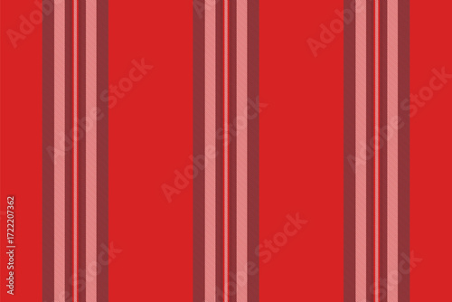 Vibrant, striped fabric background in red hues. Classic pattern design ideal for fashion, textiles, or festive digital artwork. Versatile for both print  web.