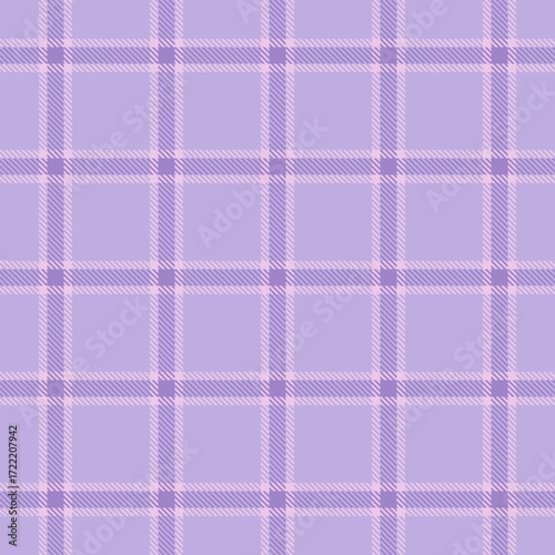 Lilac and pink plaid pattern. Classic design for fashion, backgrounds, and textiles. Seamless, versatile texture. Decorative graphic element.